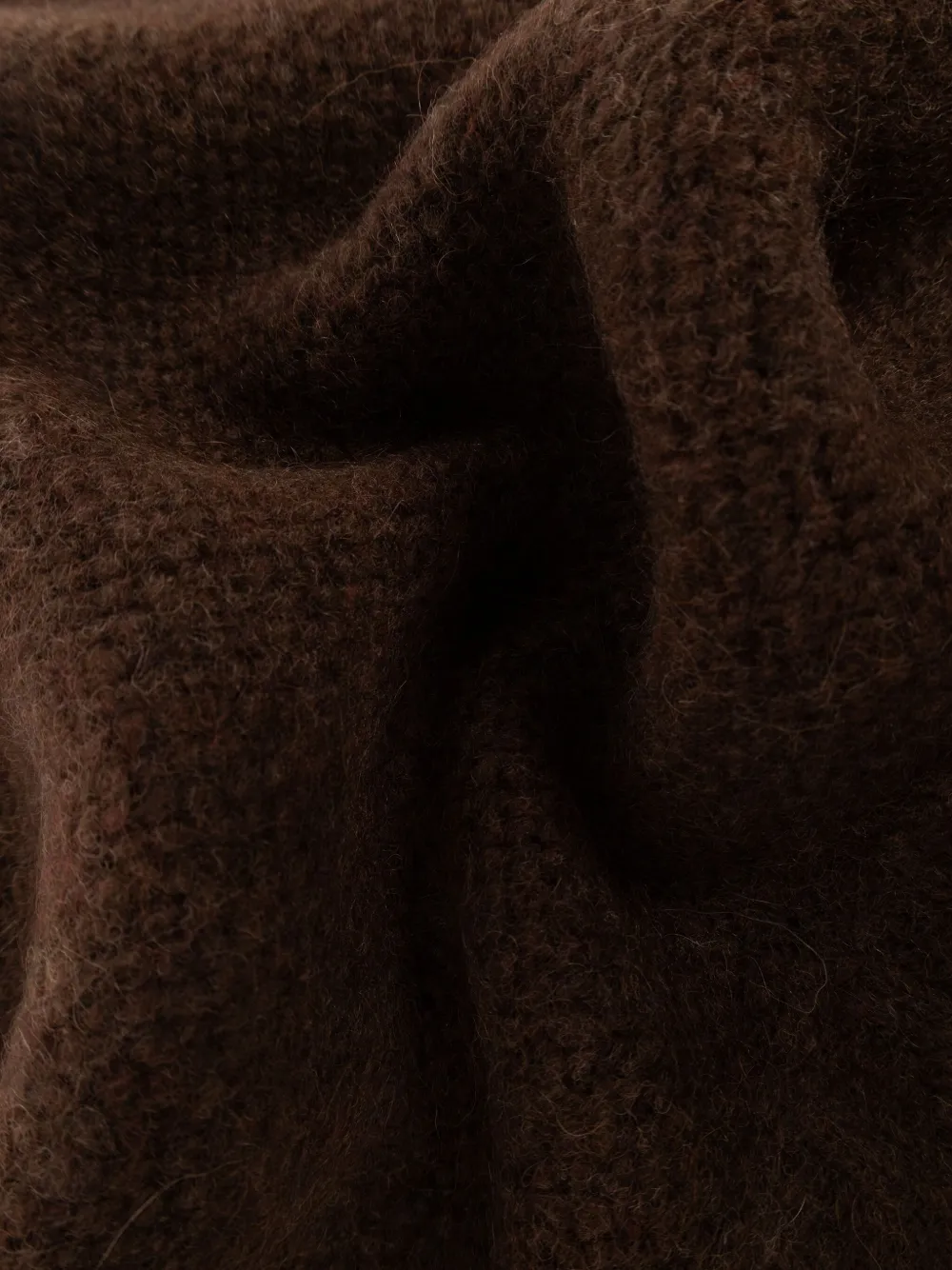 Dsquared2 Alpaca Scarf In Brown