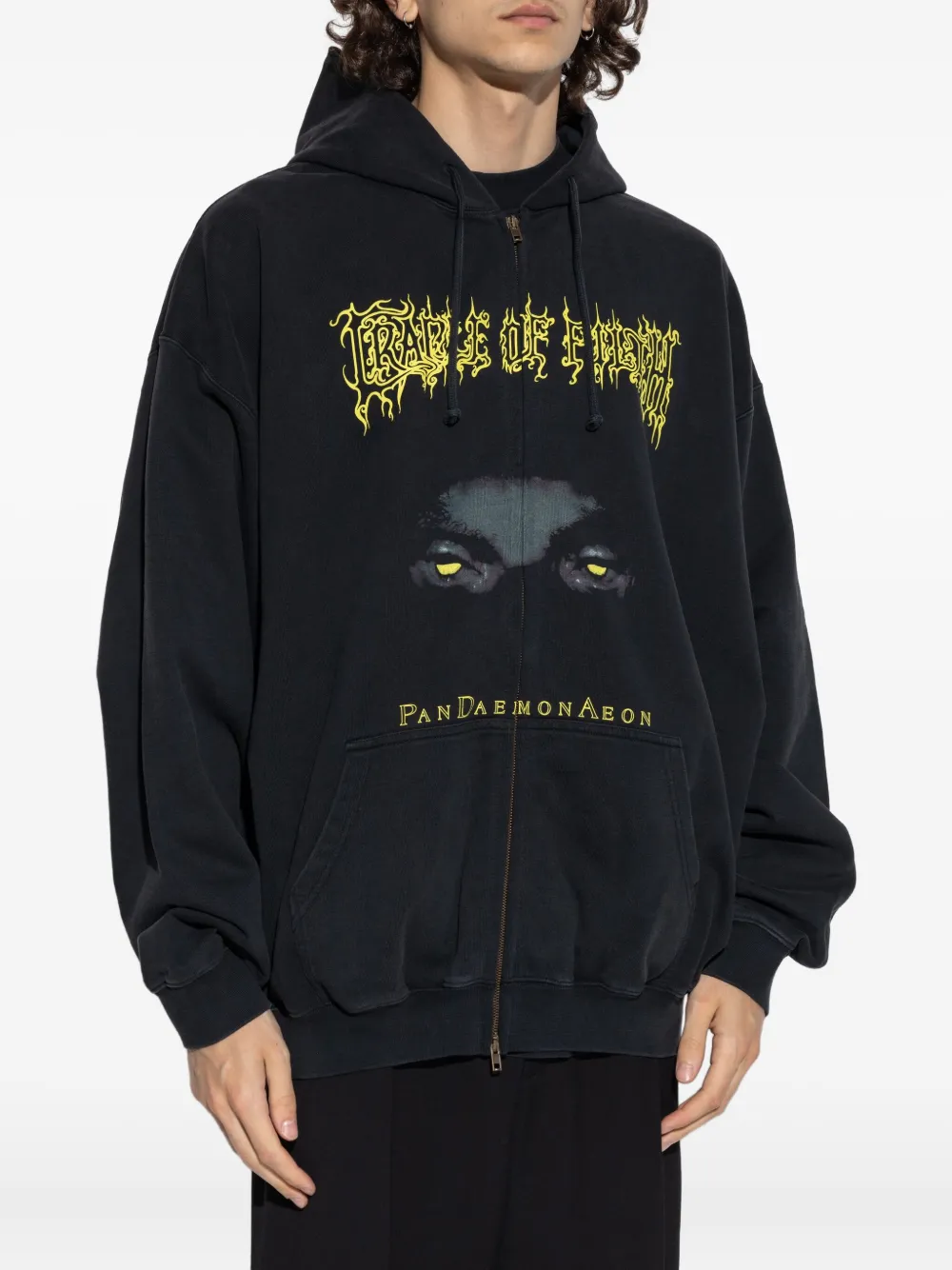 VETEMENTS Hoodie met print Zwart