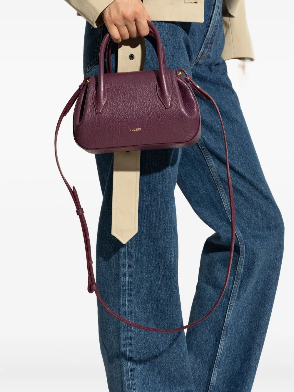 Yuzefi mini Oyster tote bag Paars