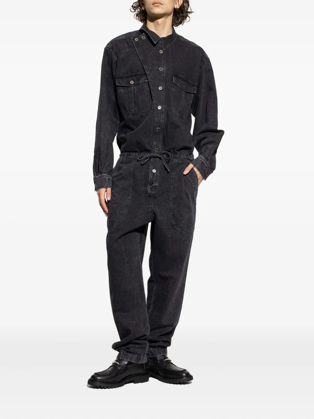 MARANT Jumpsuit met knoopsluiting - Zwart