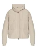 Ea7 Emporio Armani quilted hooded puffer jacket - Neutrals
