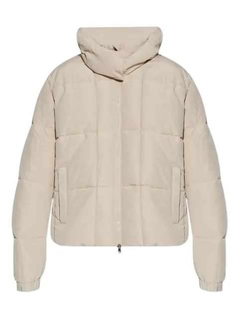 Ea7 Emporio Armani quilted hooded puffer jacket