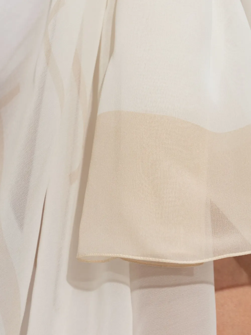 Balmain logo-print sarong Beige