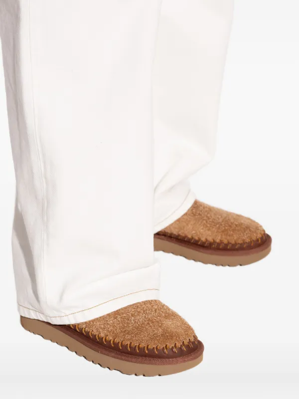 UGG Micro Biarritz スリッポン | ブラウン | FARFETCH JP