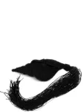 Cult Gaia shell-shaped tassel clutch bag - Black