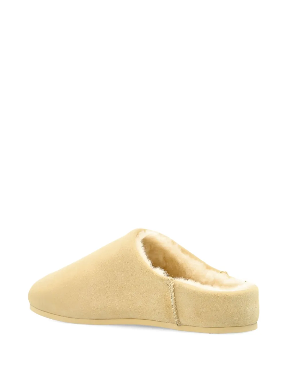 UGG sheepskin-lining flat-sole mules Yellow