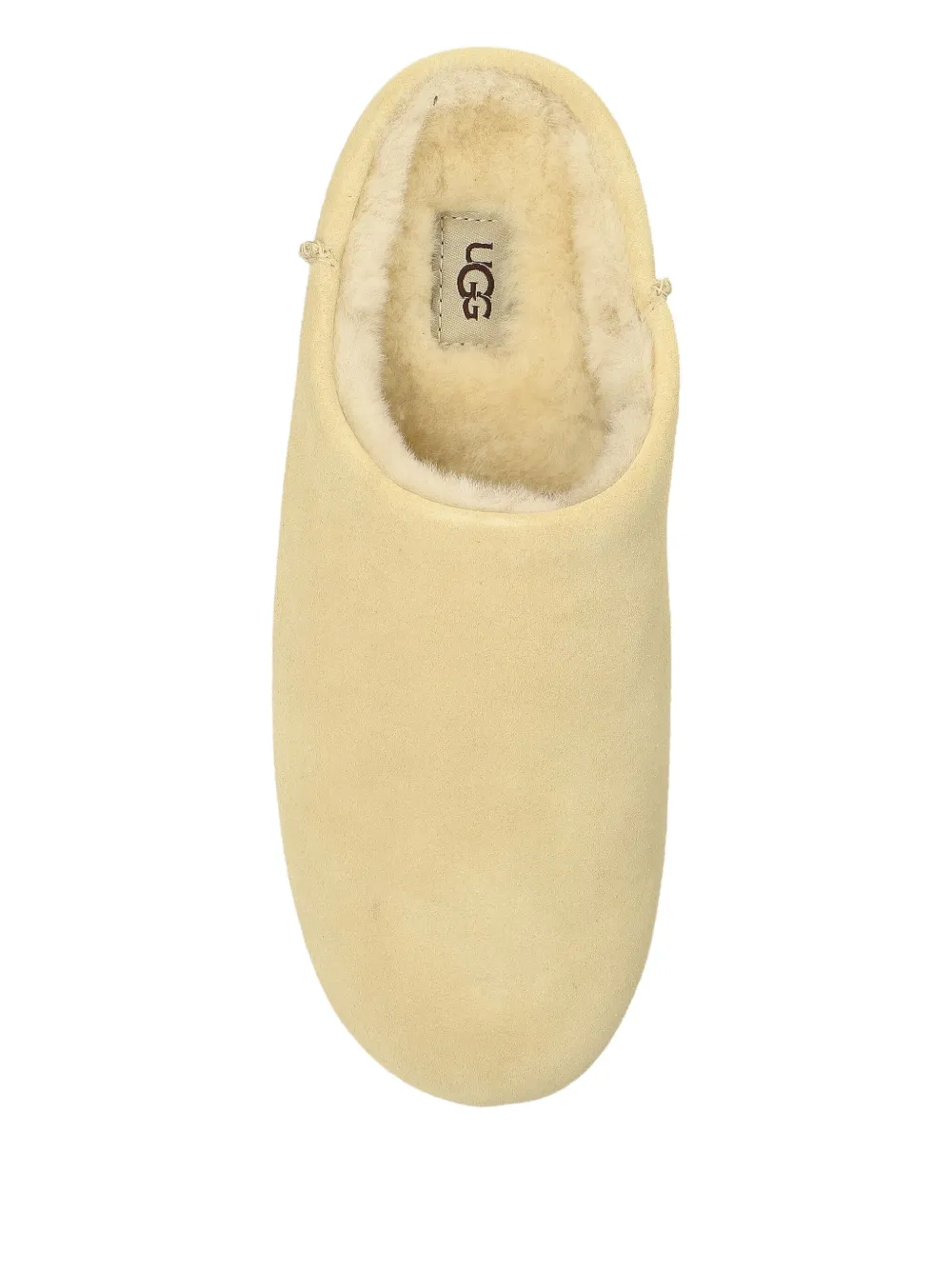 UGG sheepskin-lining flat-sole mules Yellow