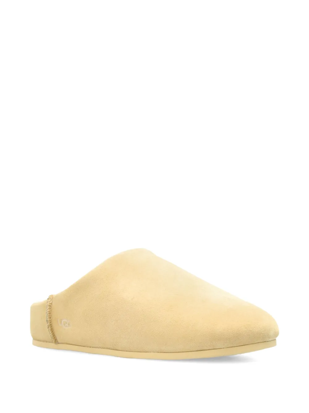UGG sheepskin-lining flat-sole mules Yellow