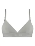 TOM FORD logo-underband triangle bra - Grey