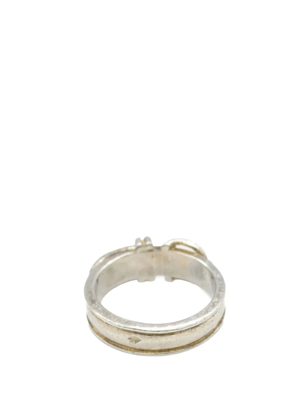 Hermès Pre-Owned 1990-2010 Sterling Silver Ceinture Buckle ring | Image 2