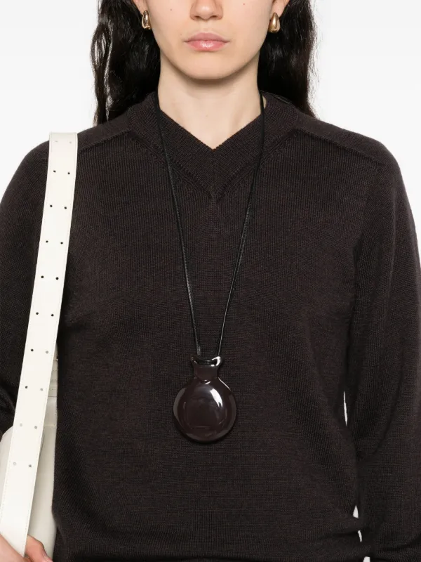 Studio Nicholson Vネック セーター | ブラウン | FARFETCH JP