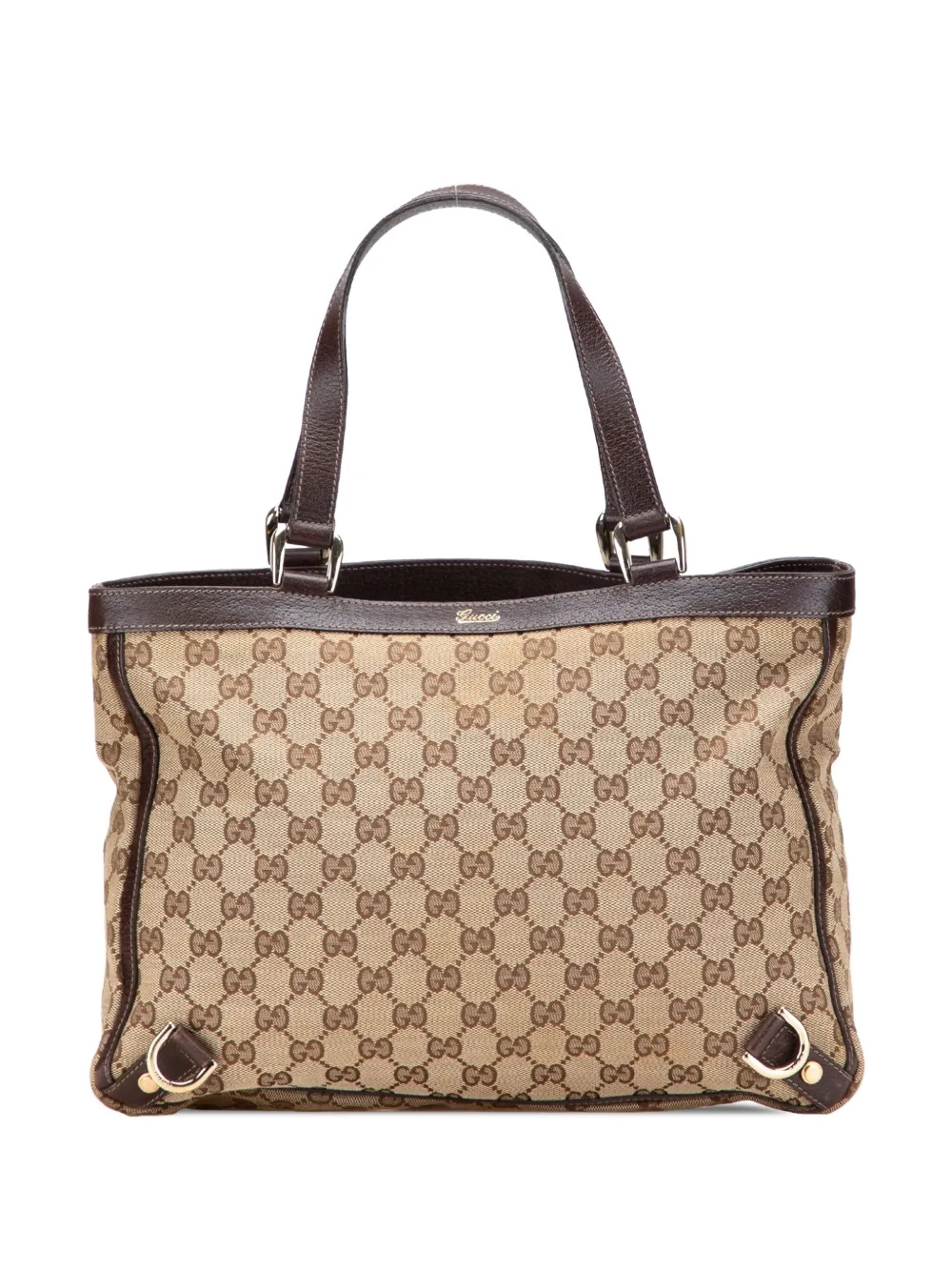 Gucci Pre-Owned 2000-2015 GGキャンバス アビー Dリング トートバッグ - ブラウン Gucci Pre-Owned 2000-2015 GGキャンバス アビー Dリング トートバッグ - ブラウン
