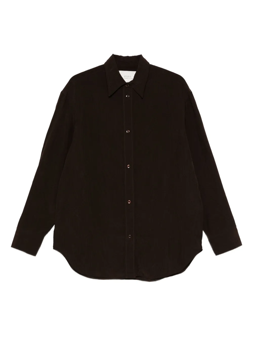 Studio Nicholson textured button-down shirt Bruin