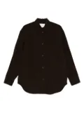 Studio Nicholson textured button-down shirt - Brown