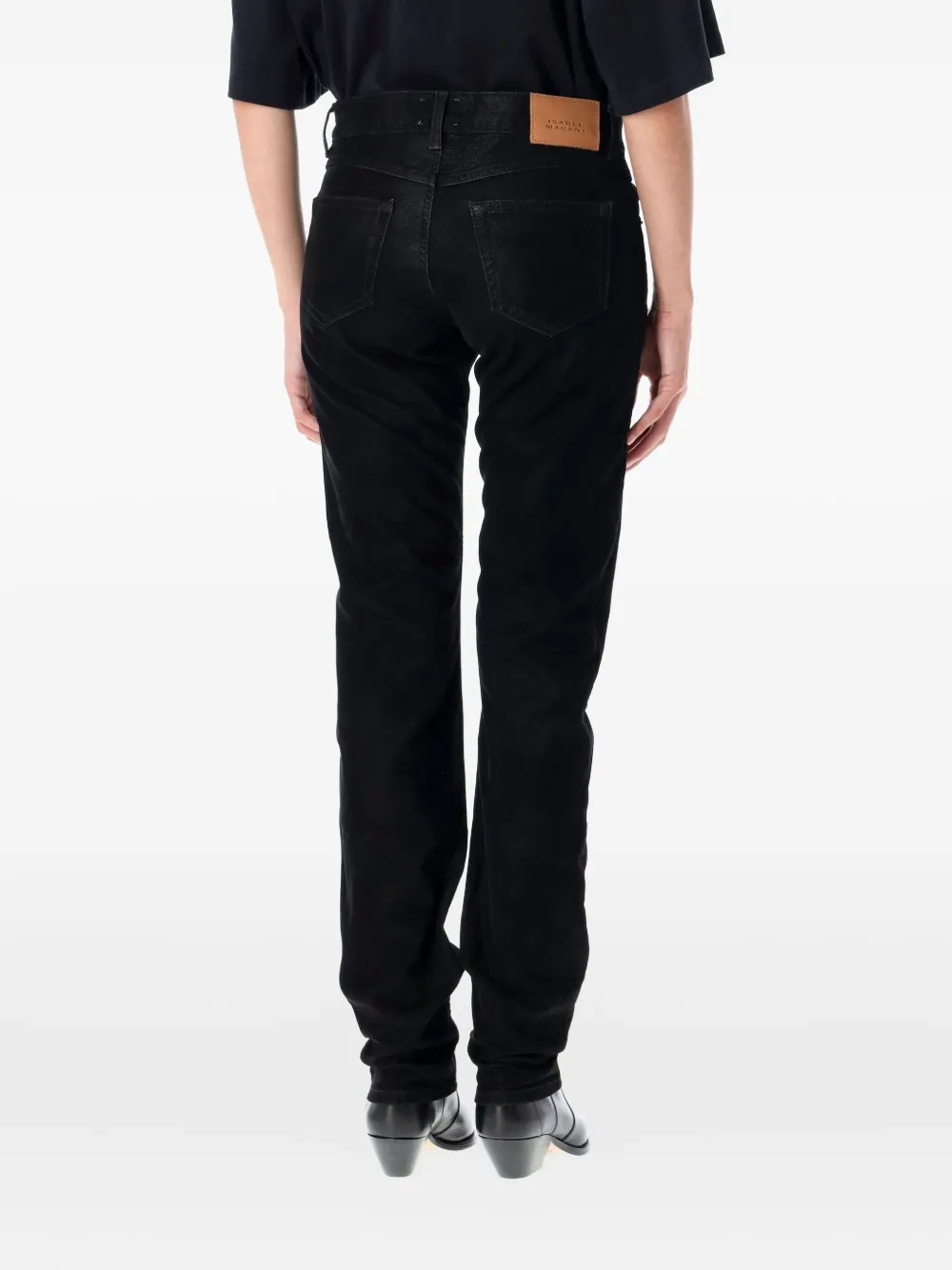 MARANT ÉTOILE eco leather trousers - Zwart
