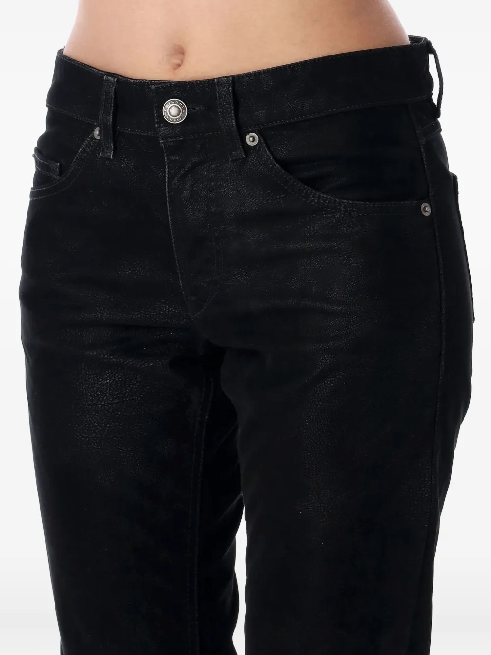 Isabel Marant Étoile Eco Leather Trousers In Black