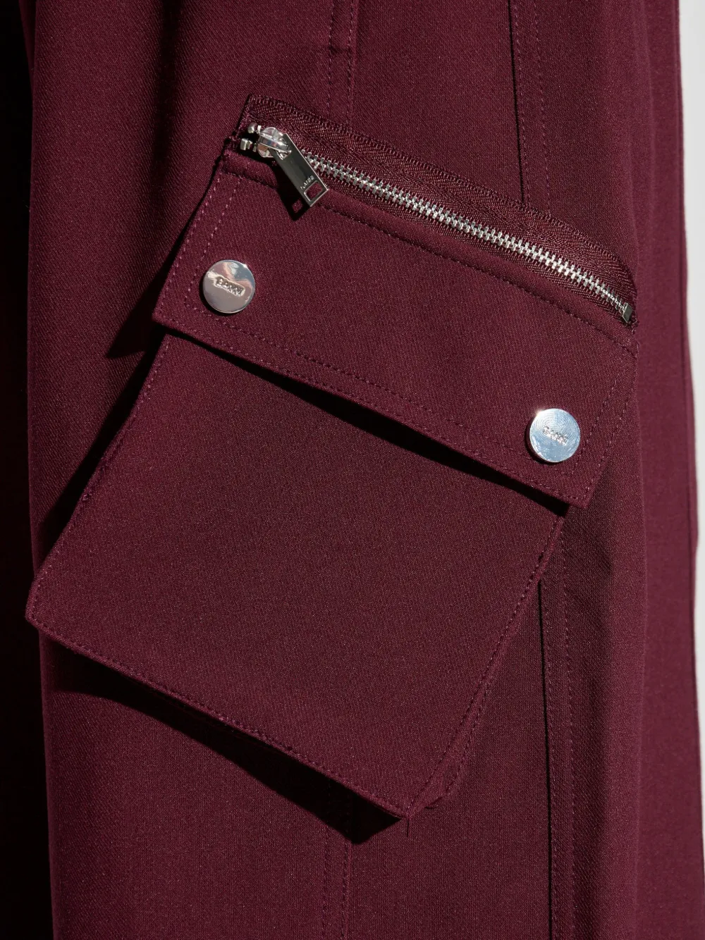 GANNI Jeans met elastische tailleband Rood
