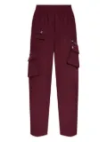 GANNI elasticated-waistband jeans - Red