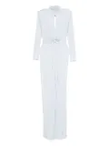 Elisabetta Franchi Red Carpet high-neck twist-front maxi dress - Blue