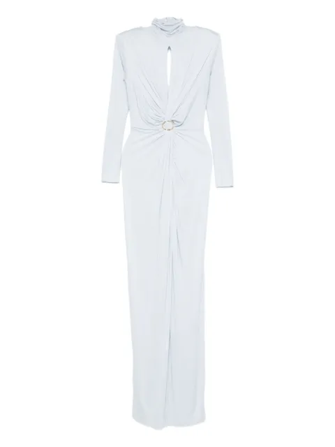 Elisabetta Franchi  Red Carpet high-neck twist-front maxi dress