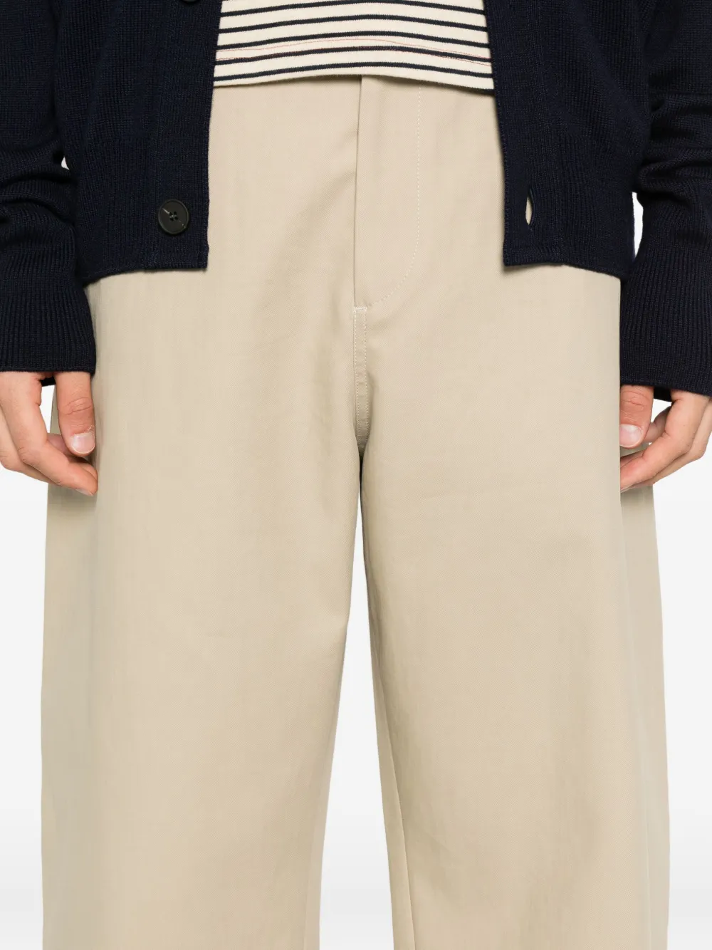 Studio Nicholson Broek met knoopsluiting Beige