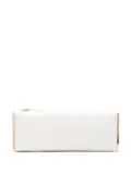 Elisabetta Franchi zip clutch bag - White