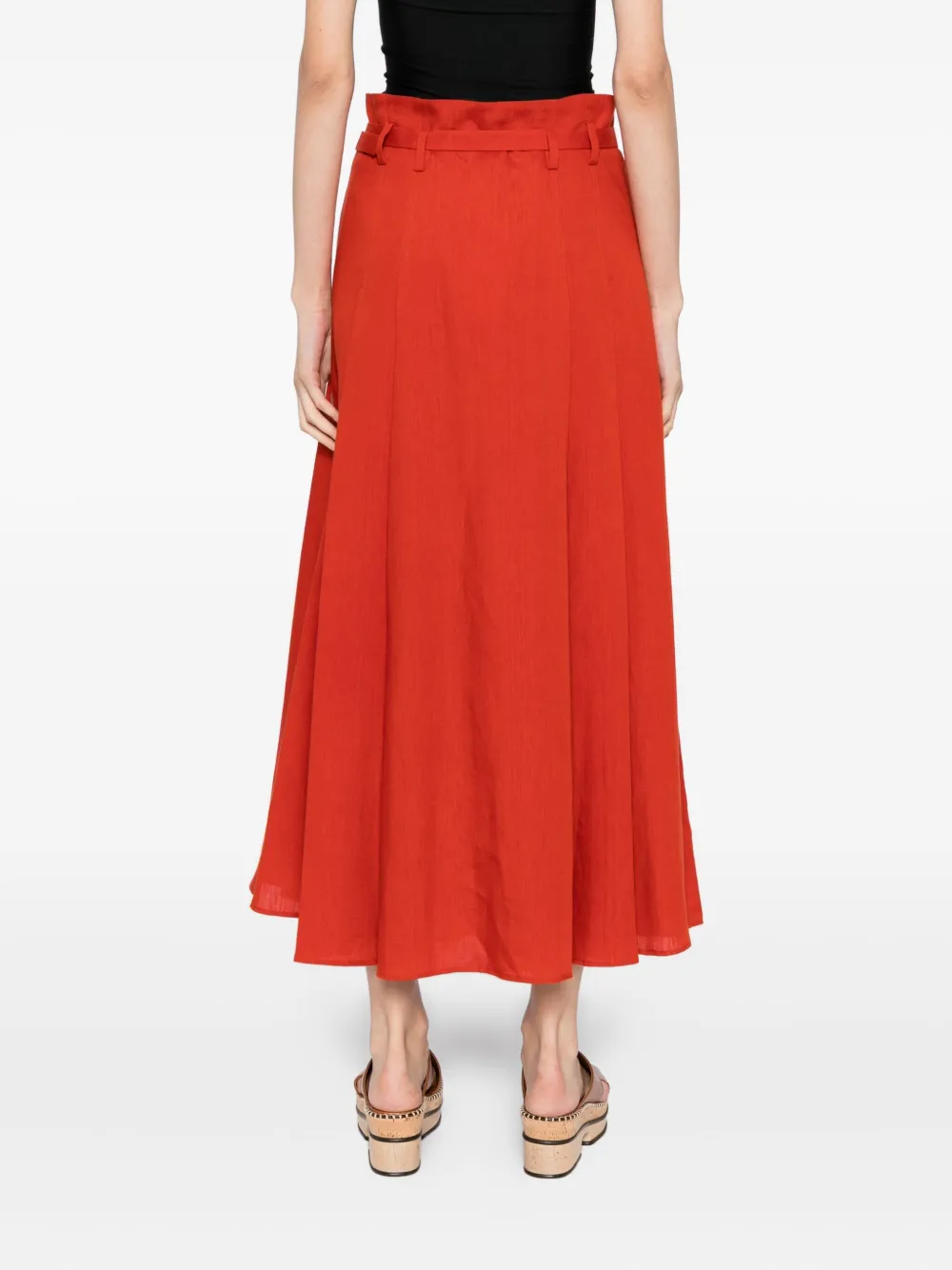 Gabriela Hearst Dugald Skirt In Red