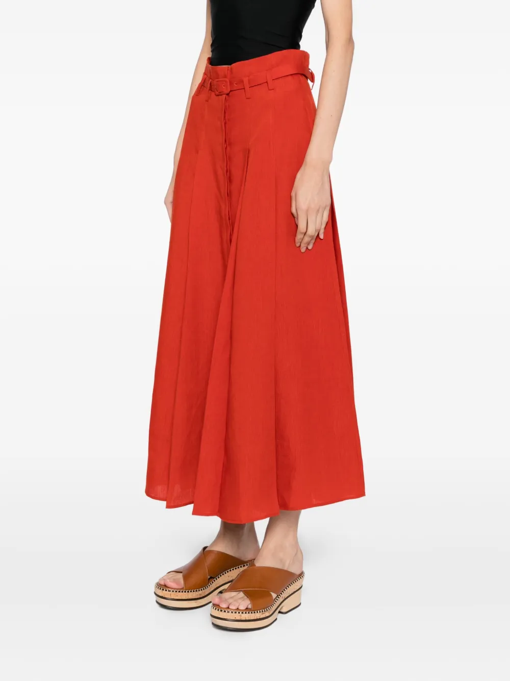 Gabriela Hearst Dugald Skirt In Red