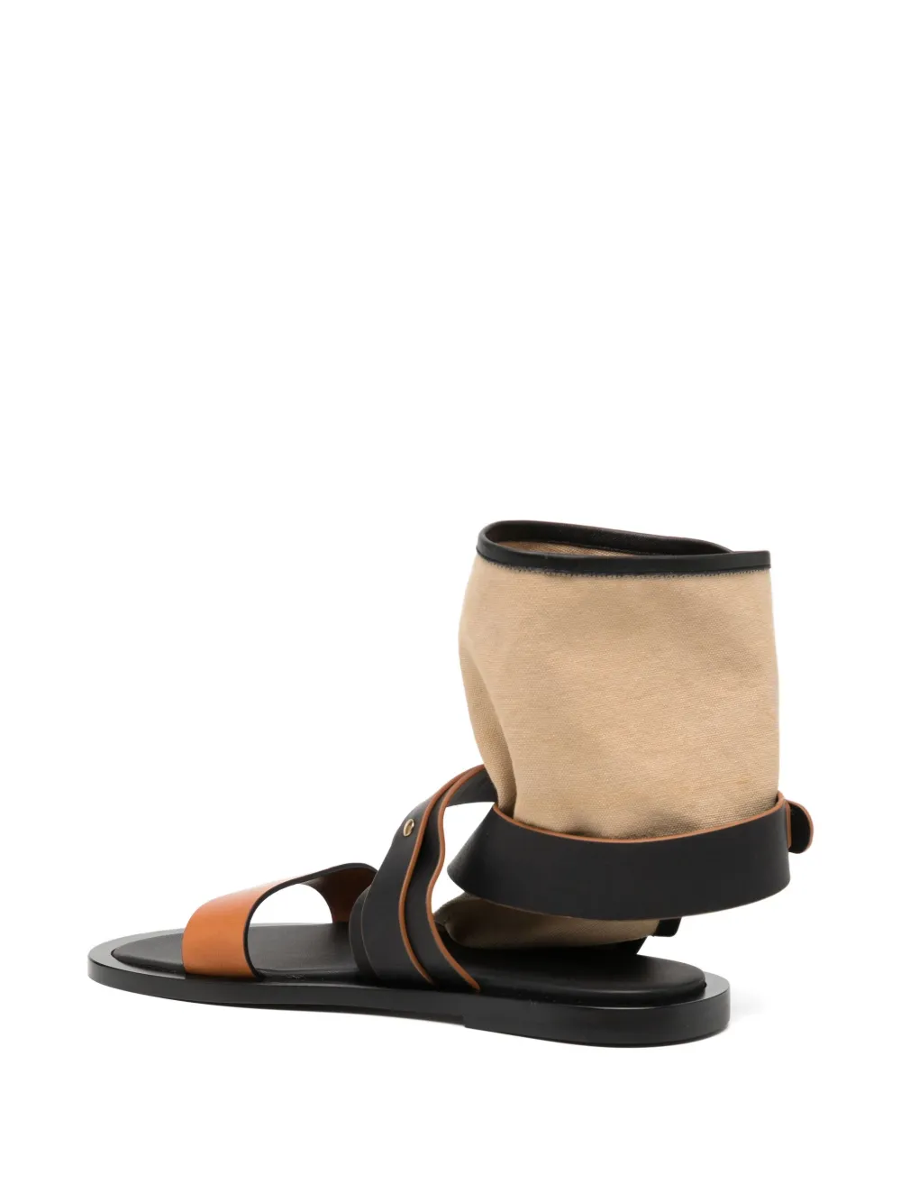 Co Collection Wrapped Gladiator Sandals In Brown