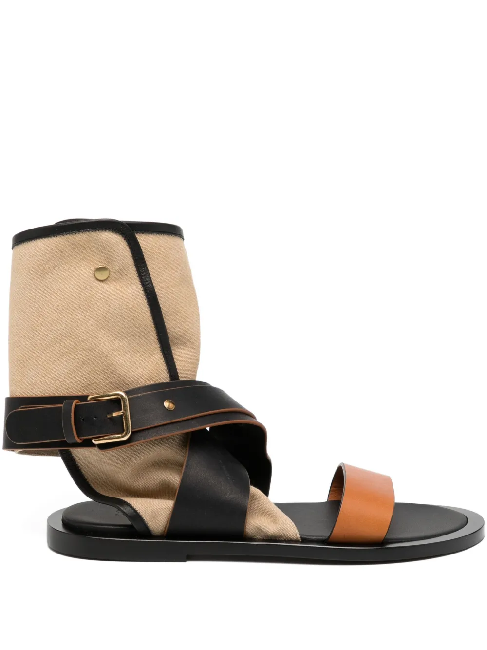 CO COLLECTION wrapped gladiator sandals Brown