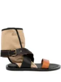 CO COLLECTION wrapped gladiator sandals - Brown