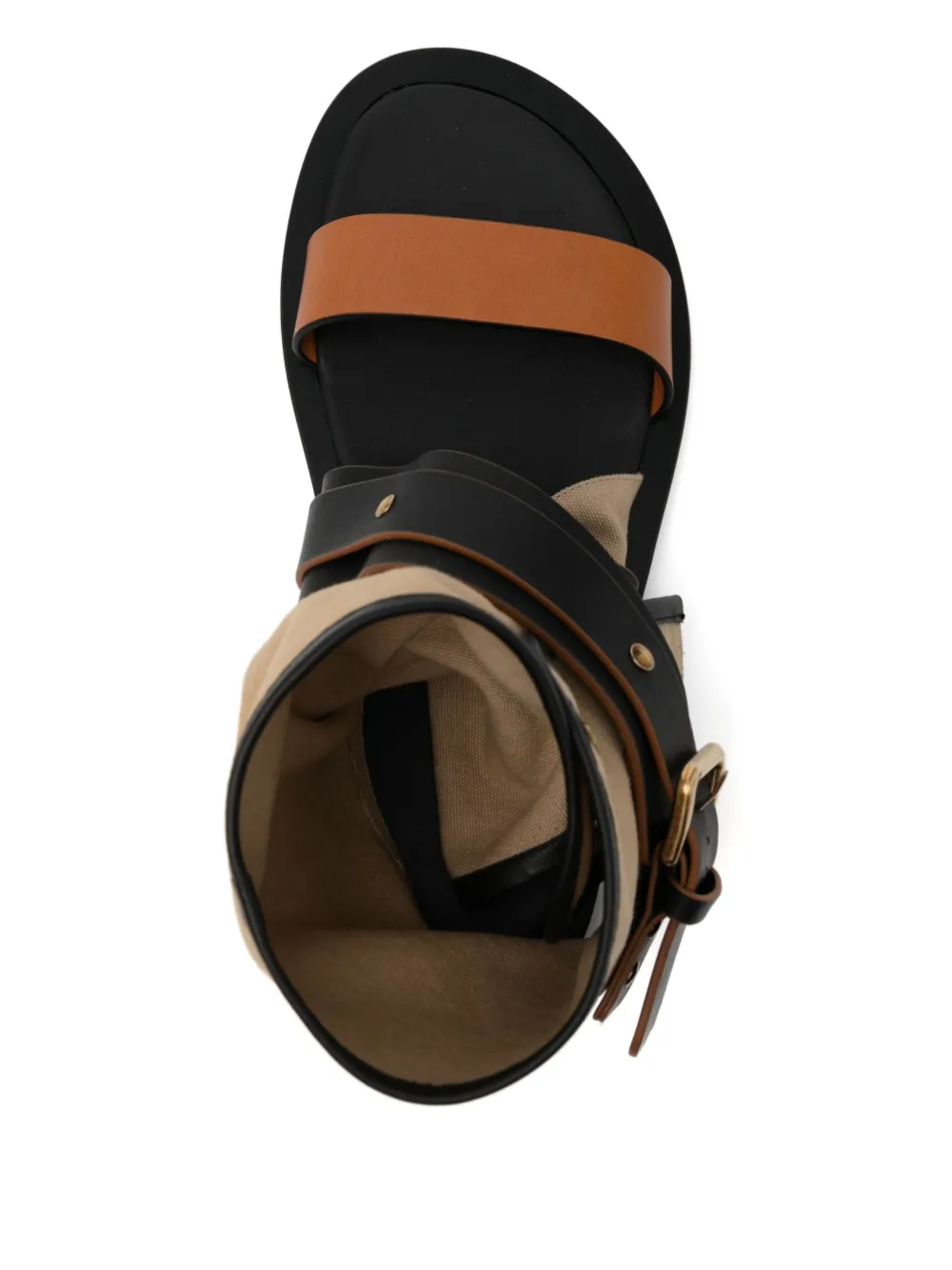 Co Collection Wrapped Gladiator Sandals In Brown
