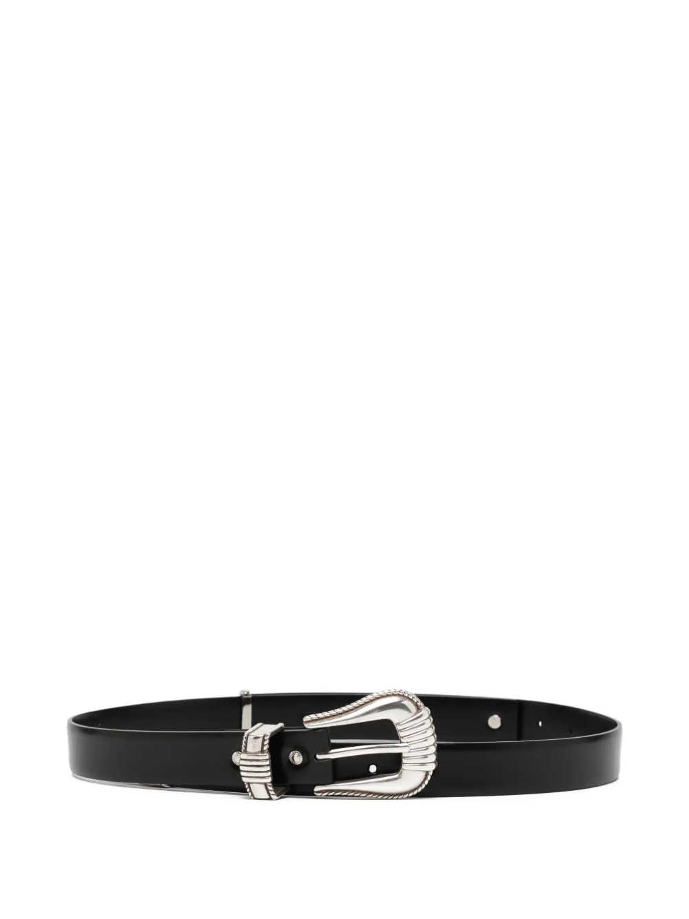 Toga engraved-buckle leather belt | Black | Image 1