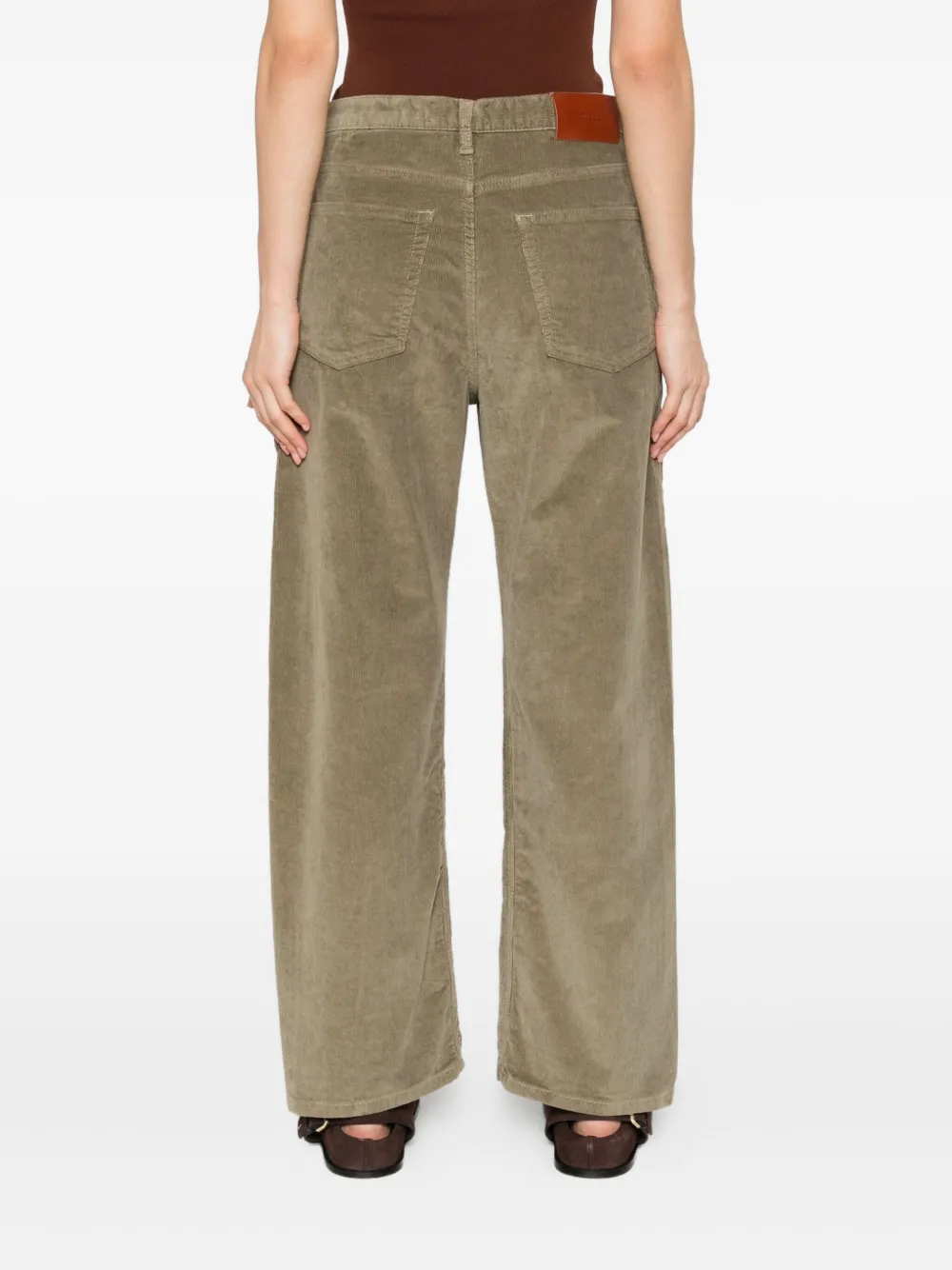 Studio Nicholson Denim Straight Trousers In Brown