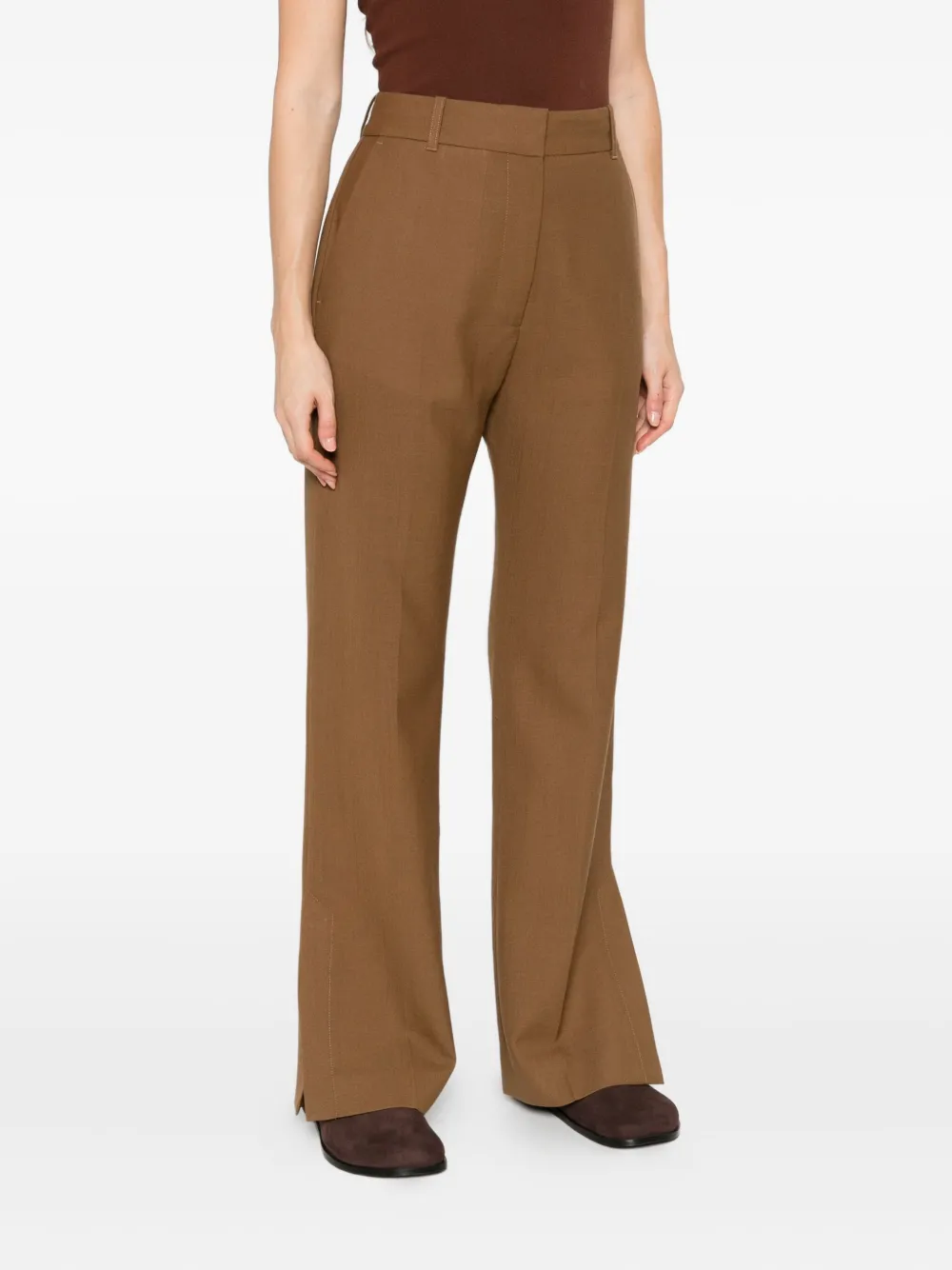 Studio Nicholson split-hem trousers Bruin