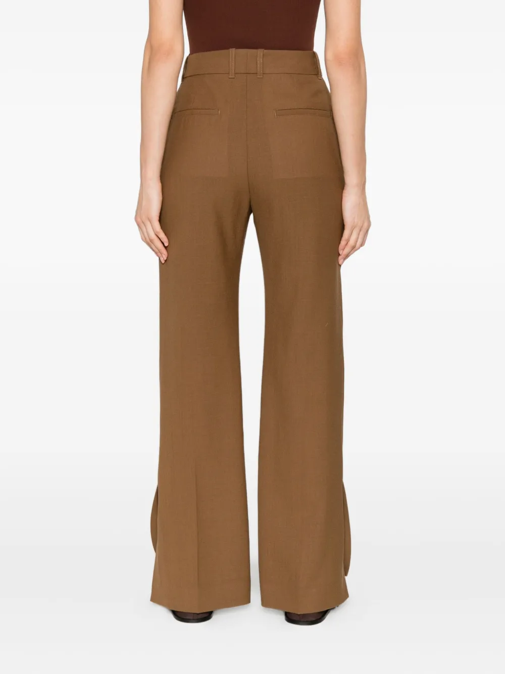 Studio Nicholson split-hem trousers Bruin