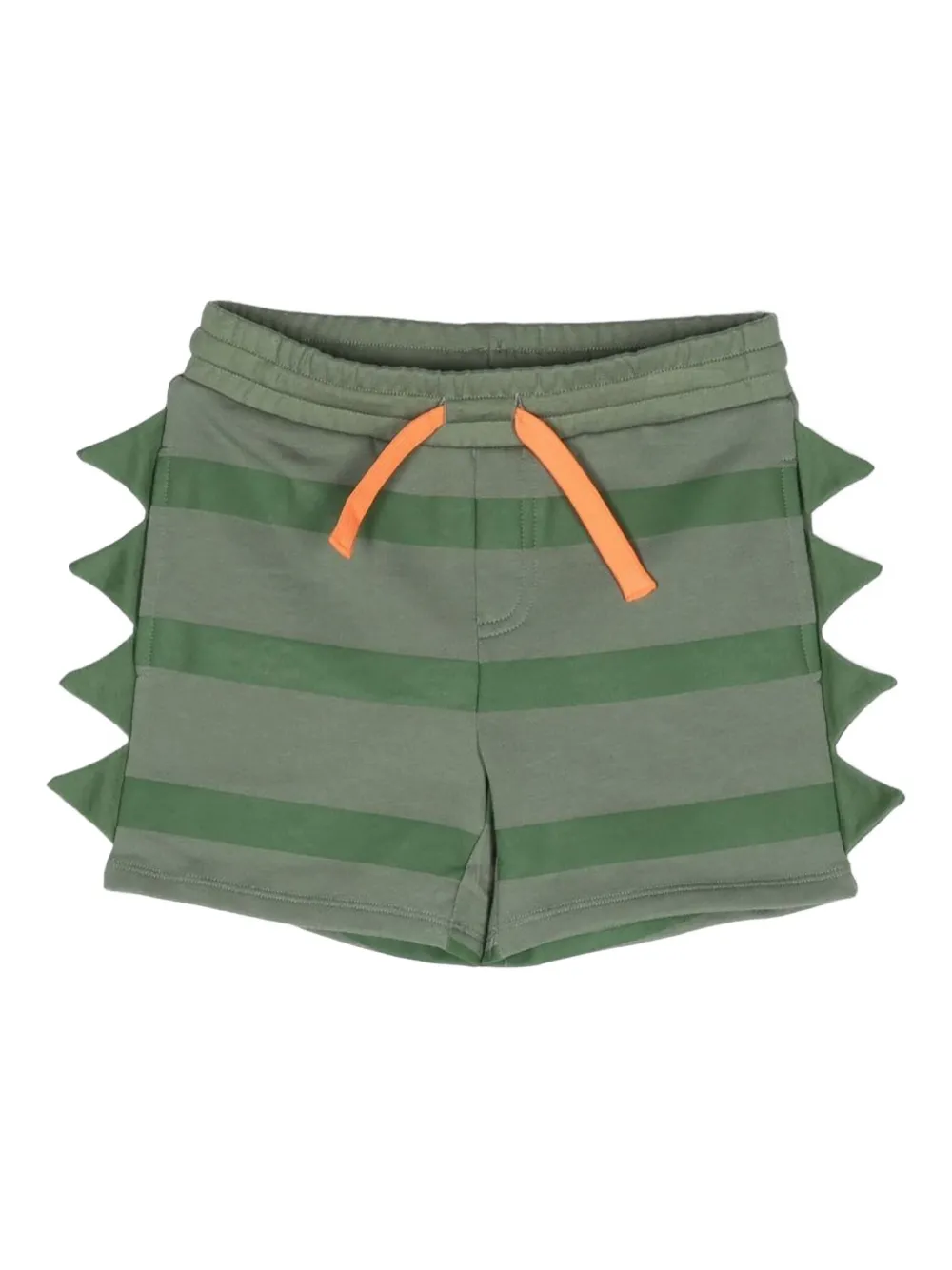 Stella McCartney Kids striped spike shorts - グリーン Stella McCartney Kids striped spike shorts - グリーン