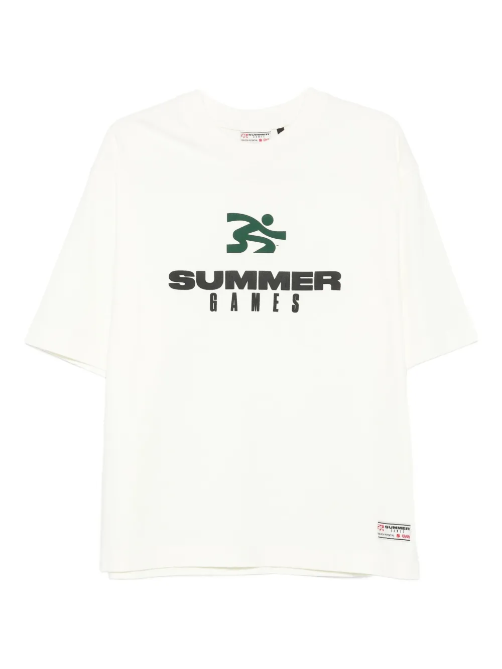 SUMMER GAMES graphic-print organic cotton T-shirt | Neutrals | Image 1