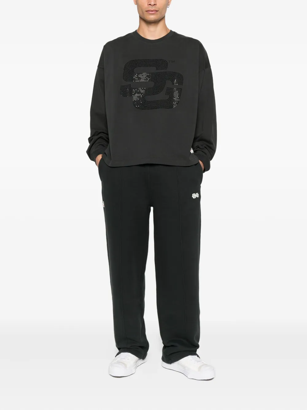 SUMMER GAMES Sweater verfraaid met stras - Zwart