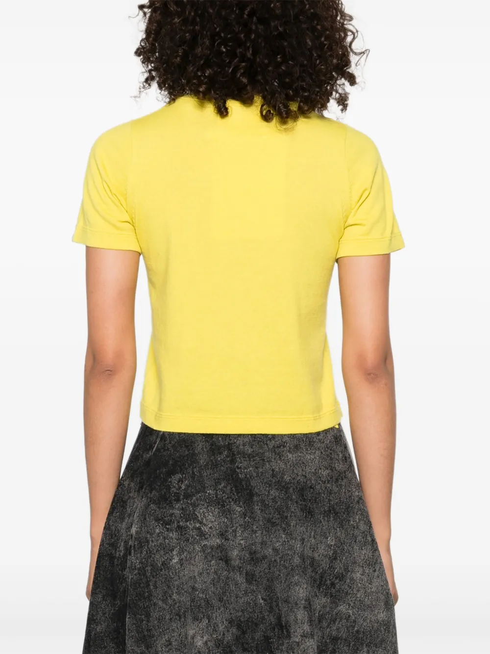 extreme cashmere crew-neck short-sleeve top Geel