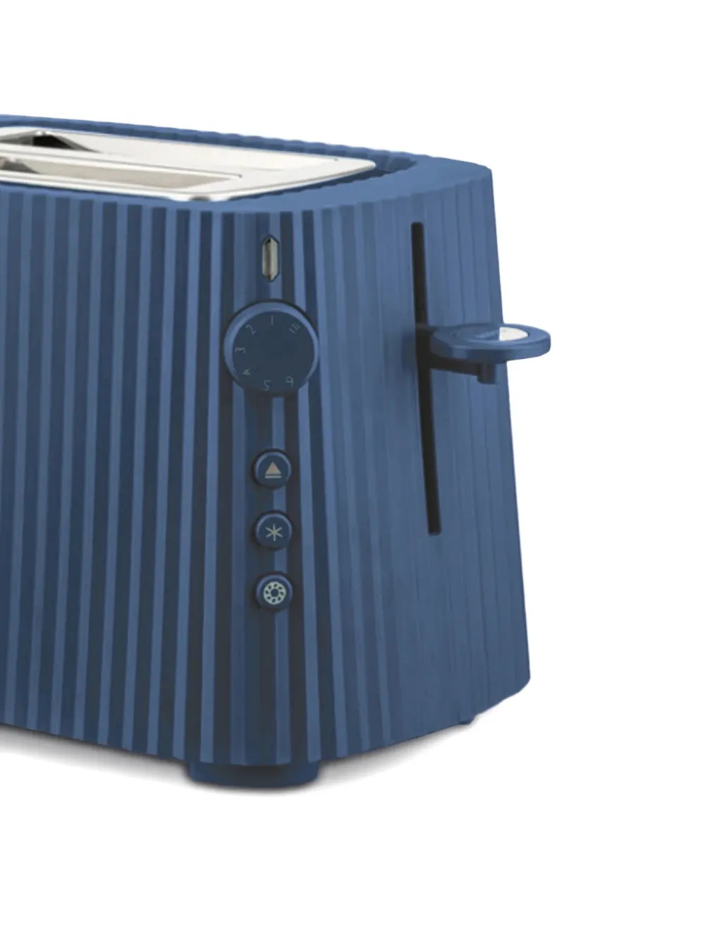 Alessi Ribbed Two-slice Toaster In Blue