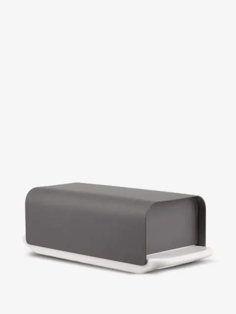 Alessi metal-lid butter dish (7cm x 21 cm)