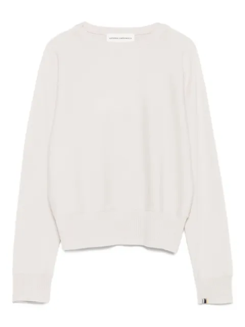 extreme cashmere ribbed-cuff cashmere jumper