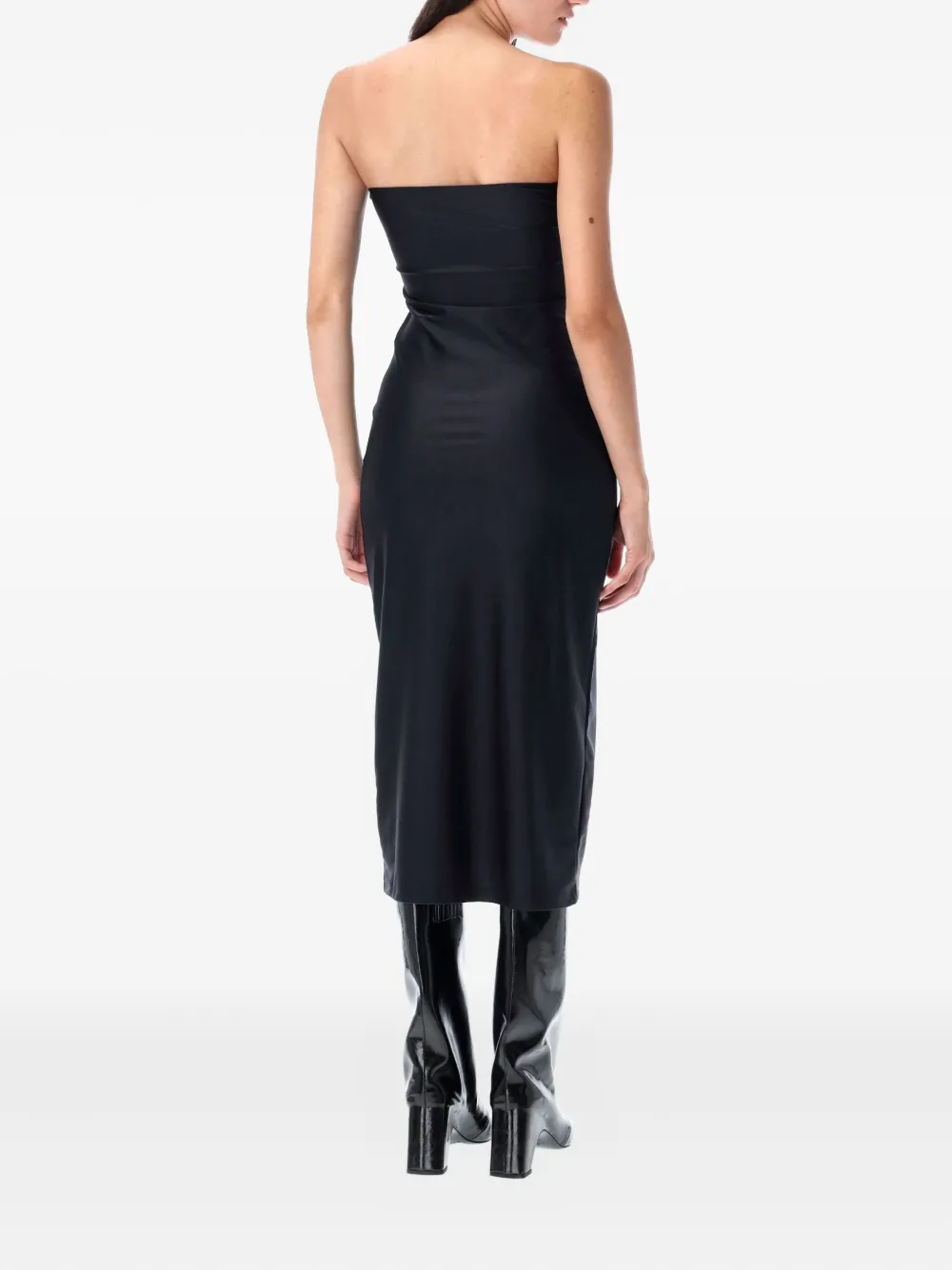 Coperni buckle-detail midi dress Zwart