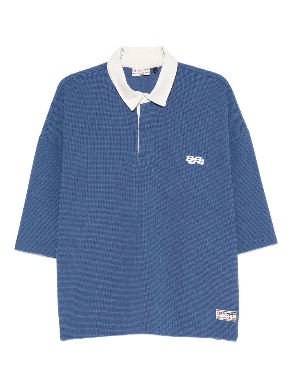 Summer Games Logo-patch Polo Shirt In Blue