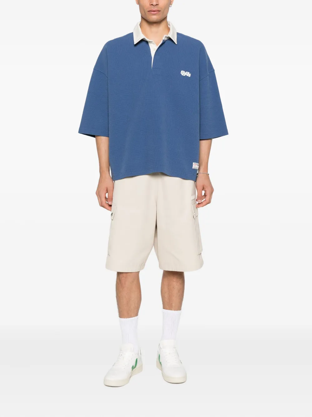 SUMMER GAMES Poloshirt met logopatch - Blauw