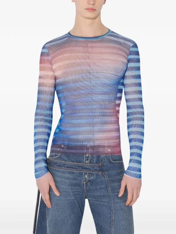 トップス Jean Paul Gaultier Jean Paul Gaultier Striped Top | Blue | FARFETCH ZA