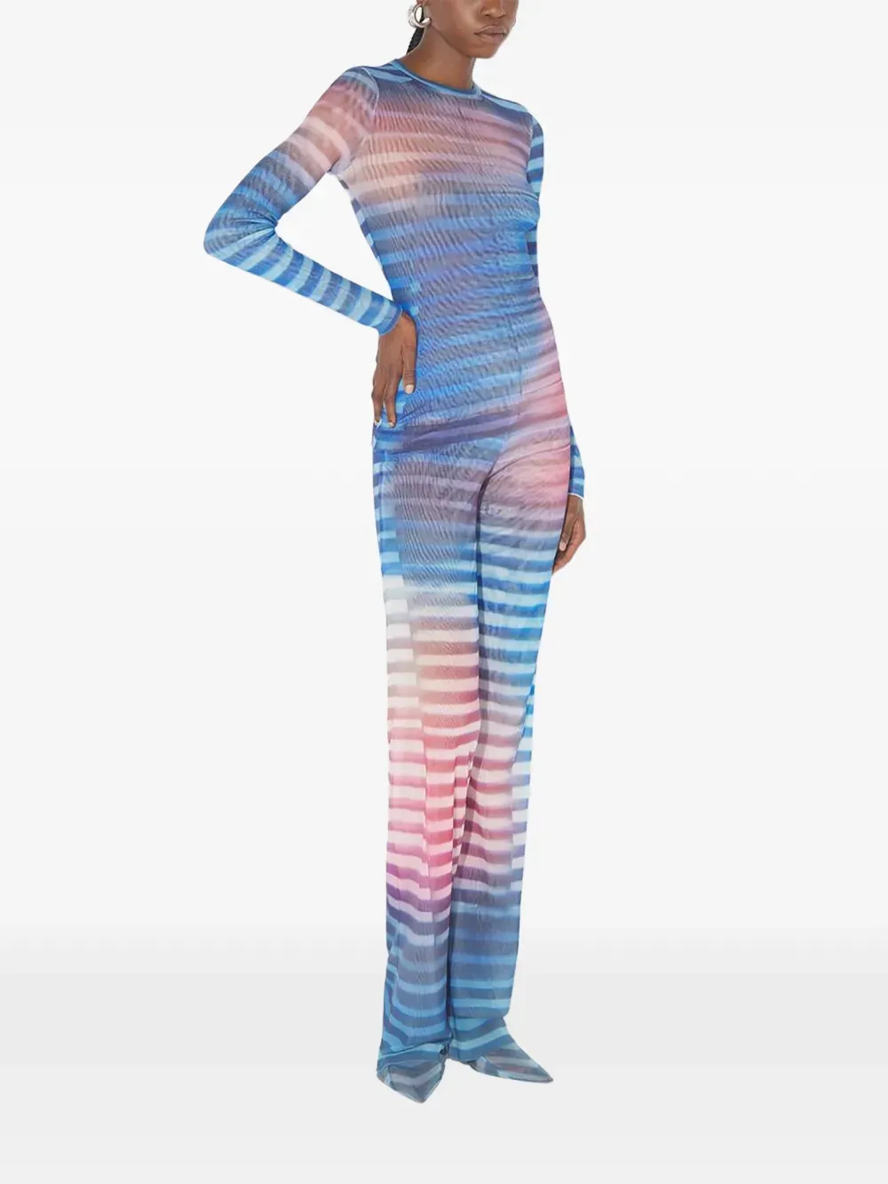 Jean Paul Gaultier Gestreepte top Blauw