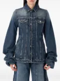 Jean Paul Gaultier balloon-sleeve denim jacket - Blue