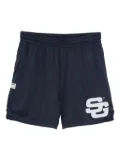 SUMMER GAMES logo-print mesh shorts - Blue